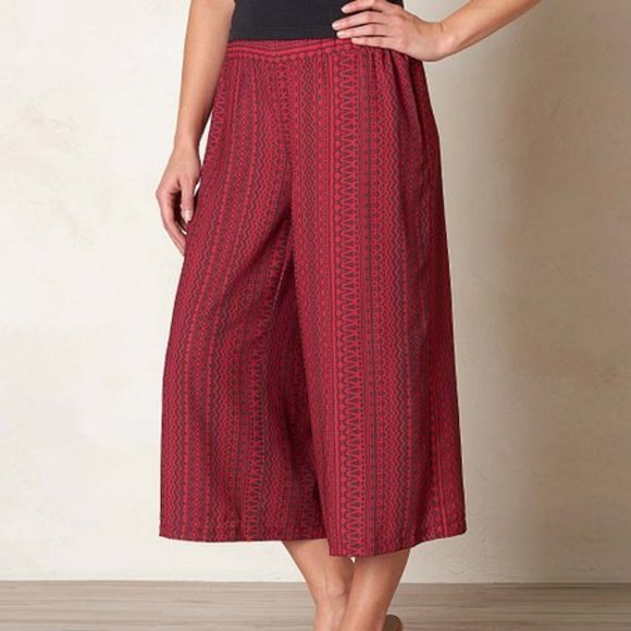 Prana Pants - PRANA M NWT Kiran Wide Leg Culottes Crop Gaucho Pants Medium New